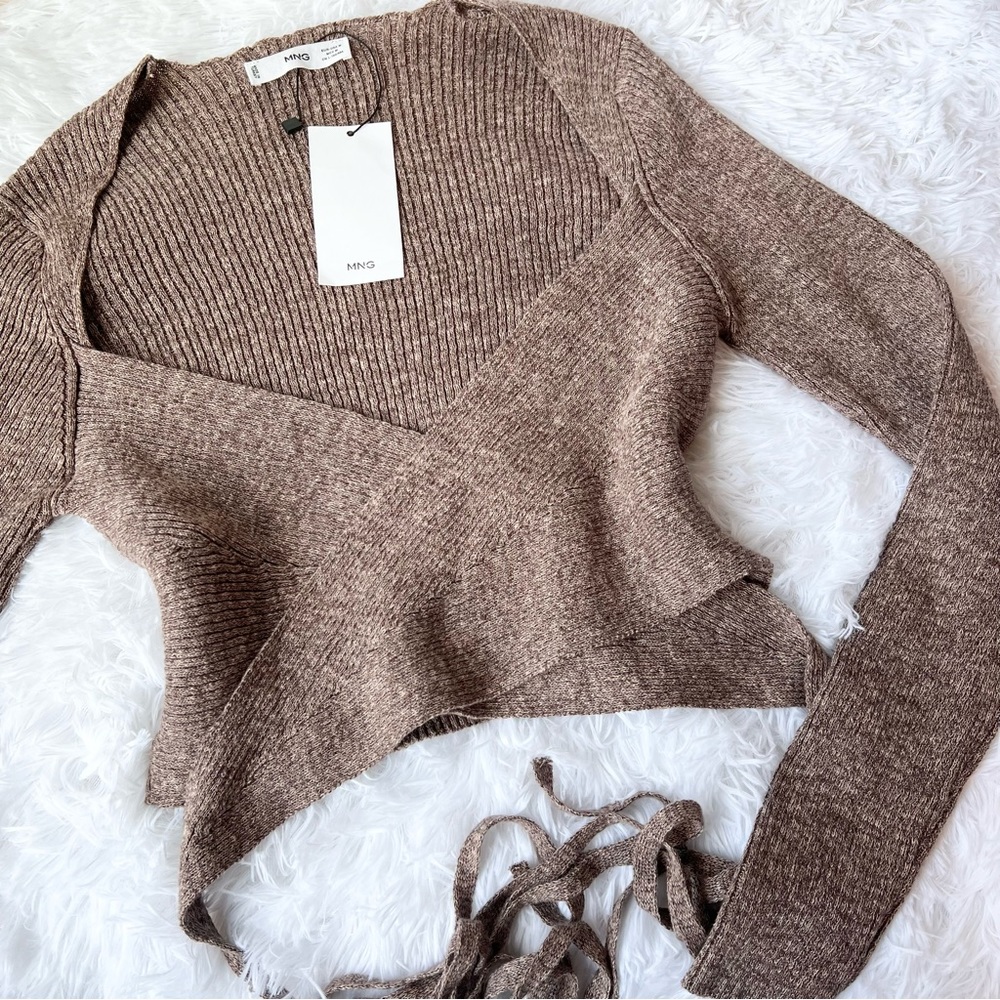 nwt mango wrap top
